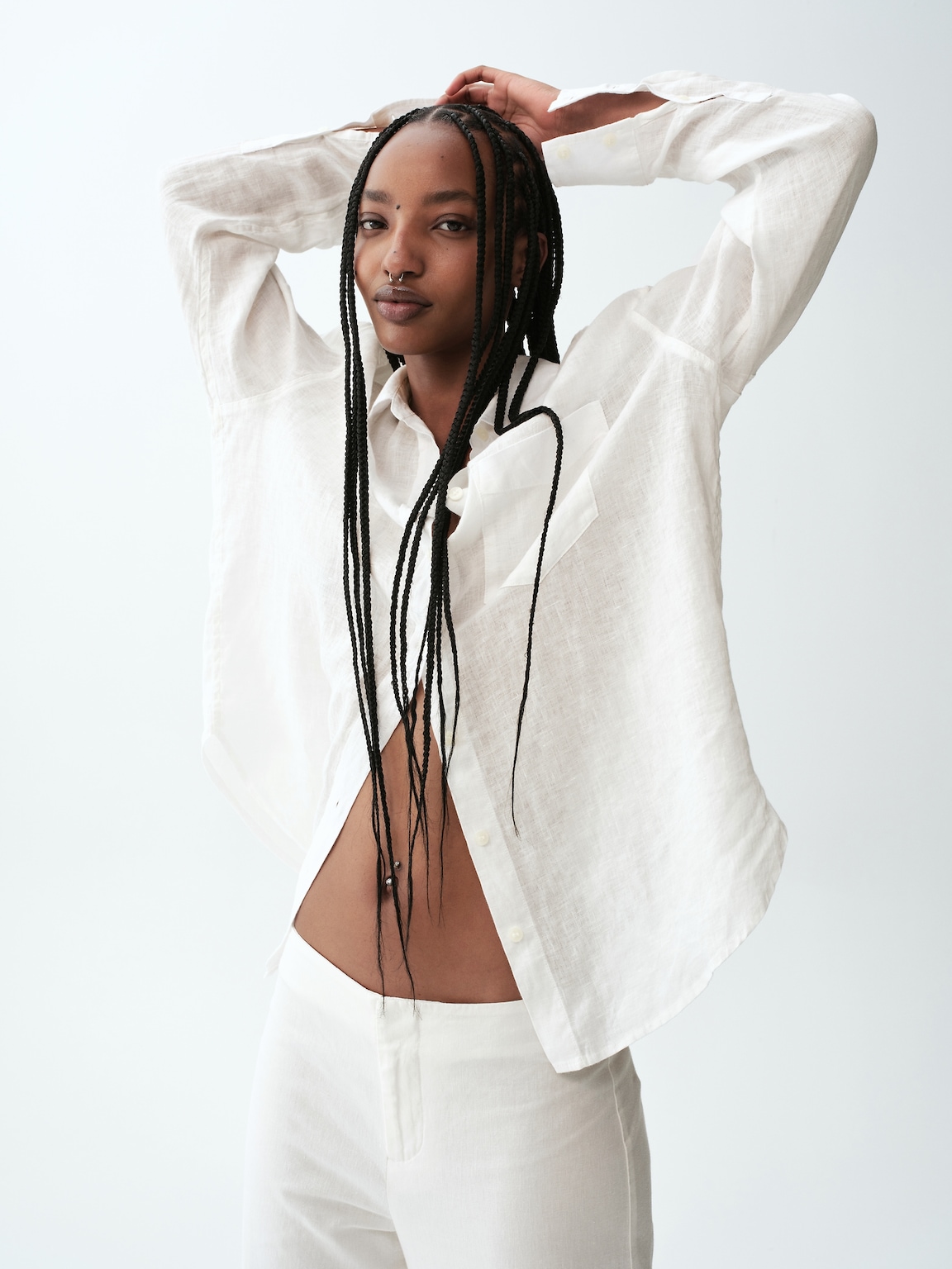 100% Linen Oversized Shirt