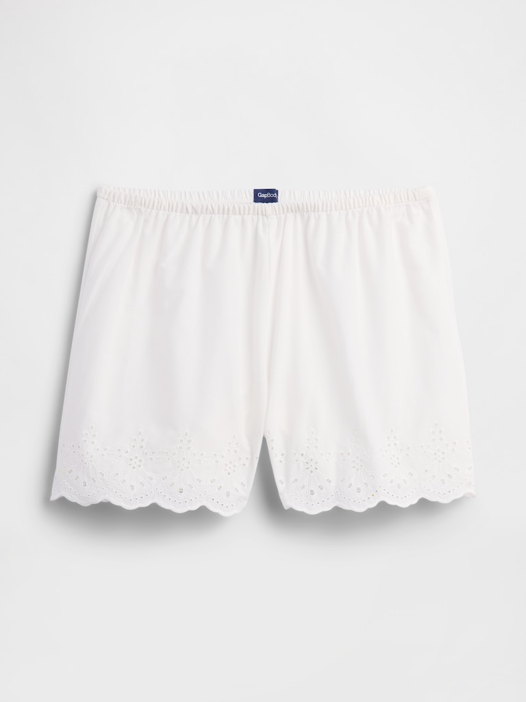 Poplin Eyelet PJ Shorts
