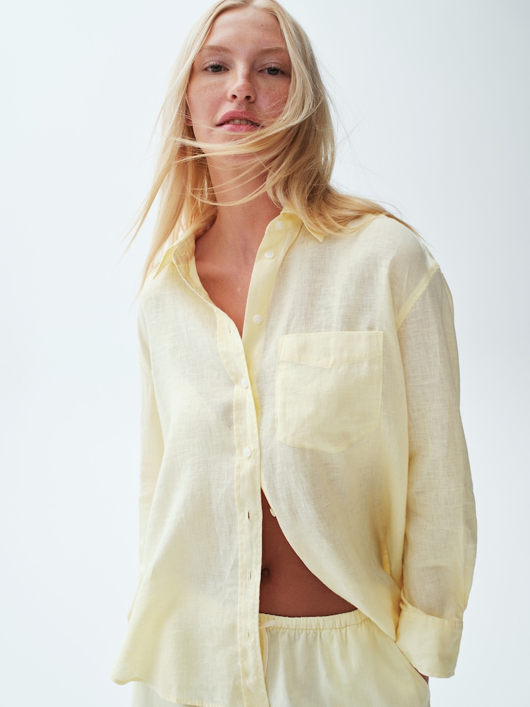 100% Linen Oversized Shirt