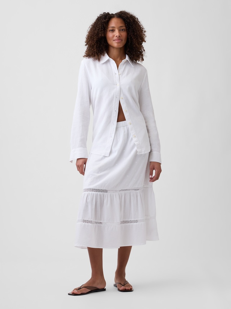 Oversized Linen-Blend Easy Shirt