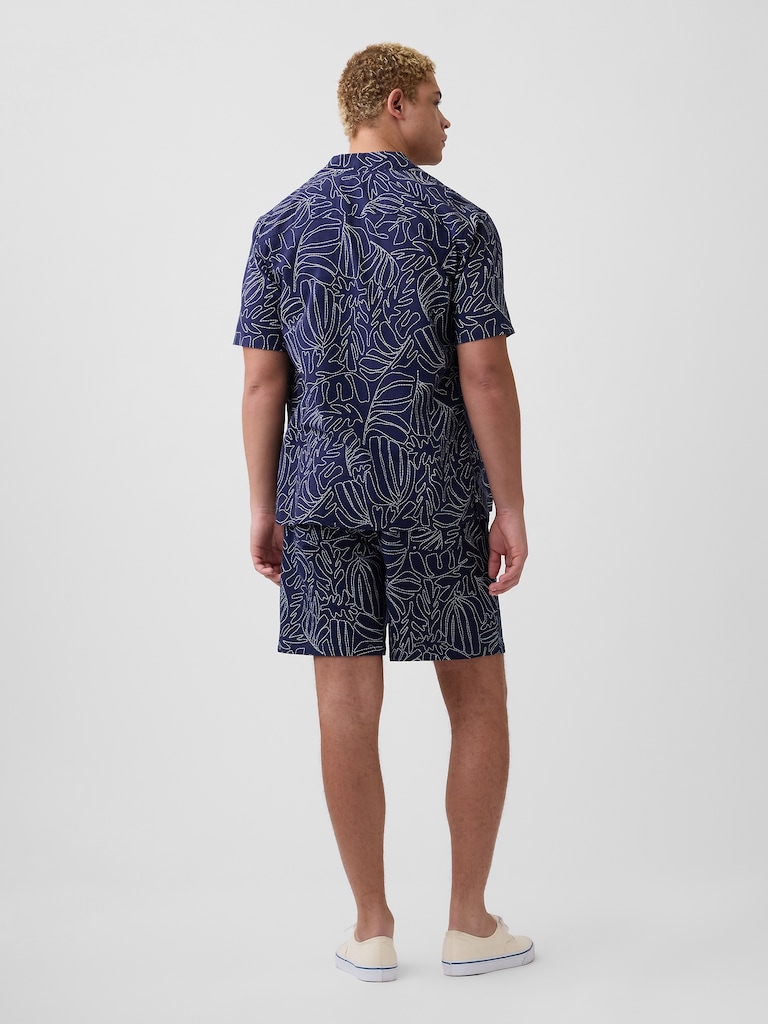 7" Linen-Blend Easy Shorts