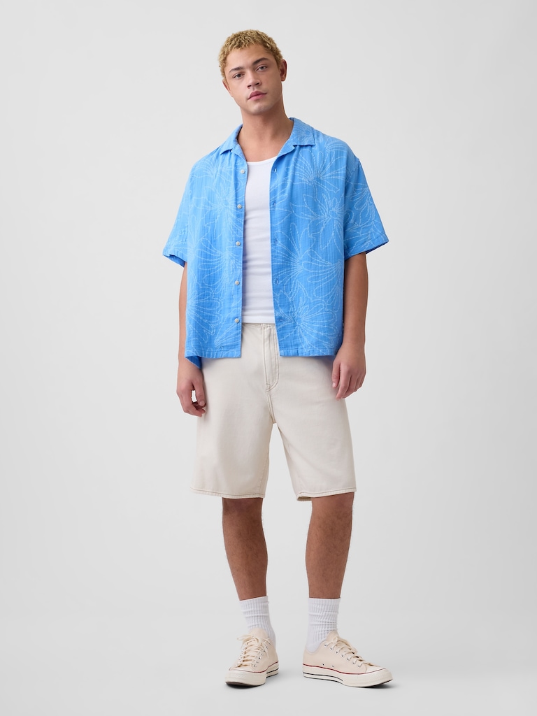 Gauze Vacay Shirt in Boxy Fit