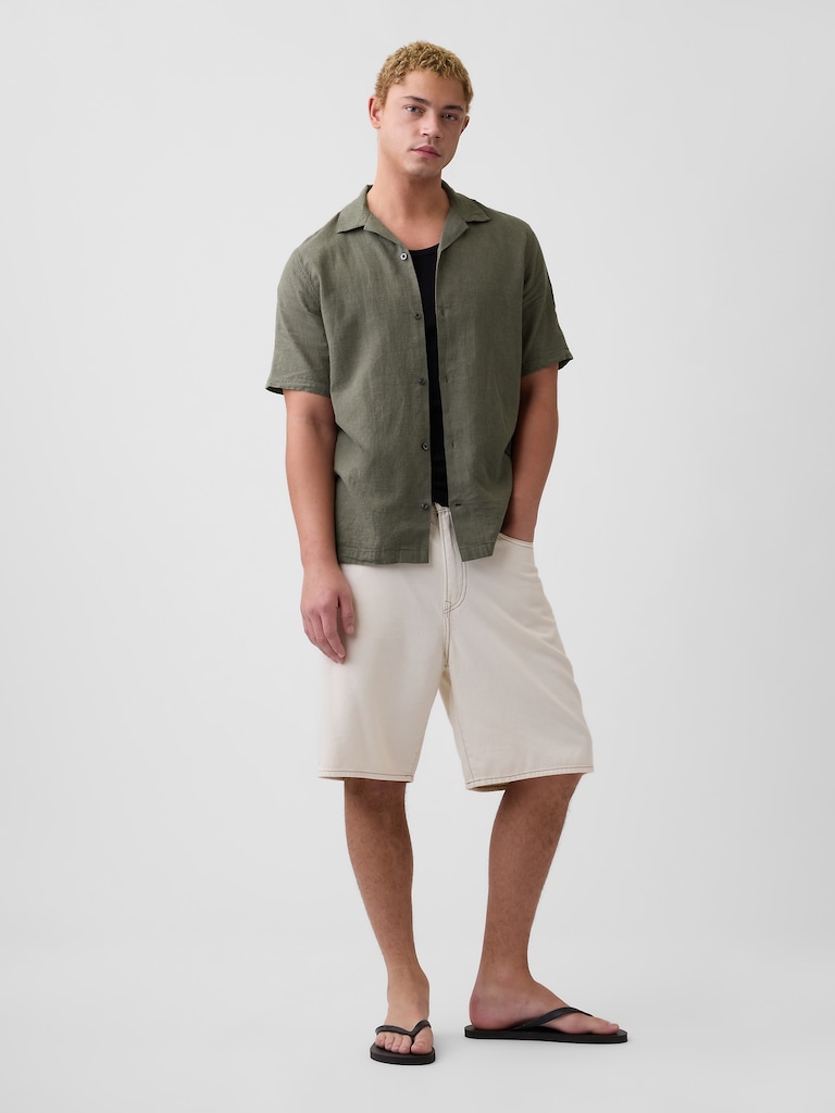Linen-Blend Vacay Shirt in Standard Fit