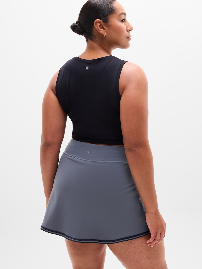 Crosscourt High Rise Tipped 14" Skort