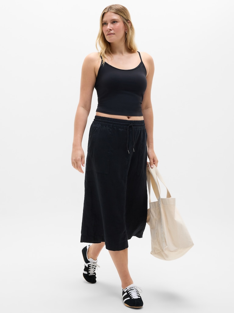 Retreat Linen Midi Skirt