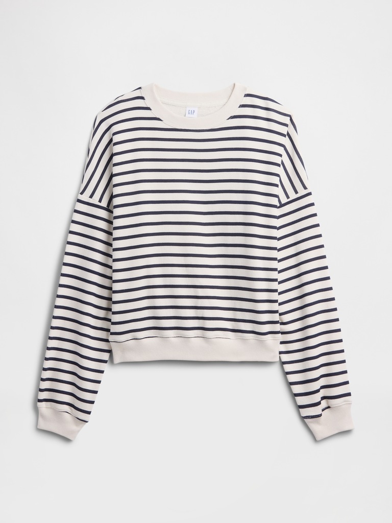 Oversized Wedge French Terry Sweatshirt