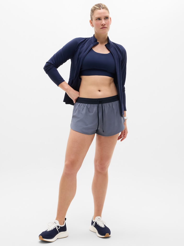 Speedwork Mid Rise Elastic Waistband Short