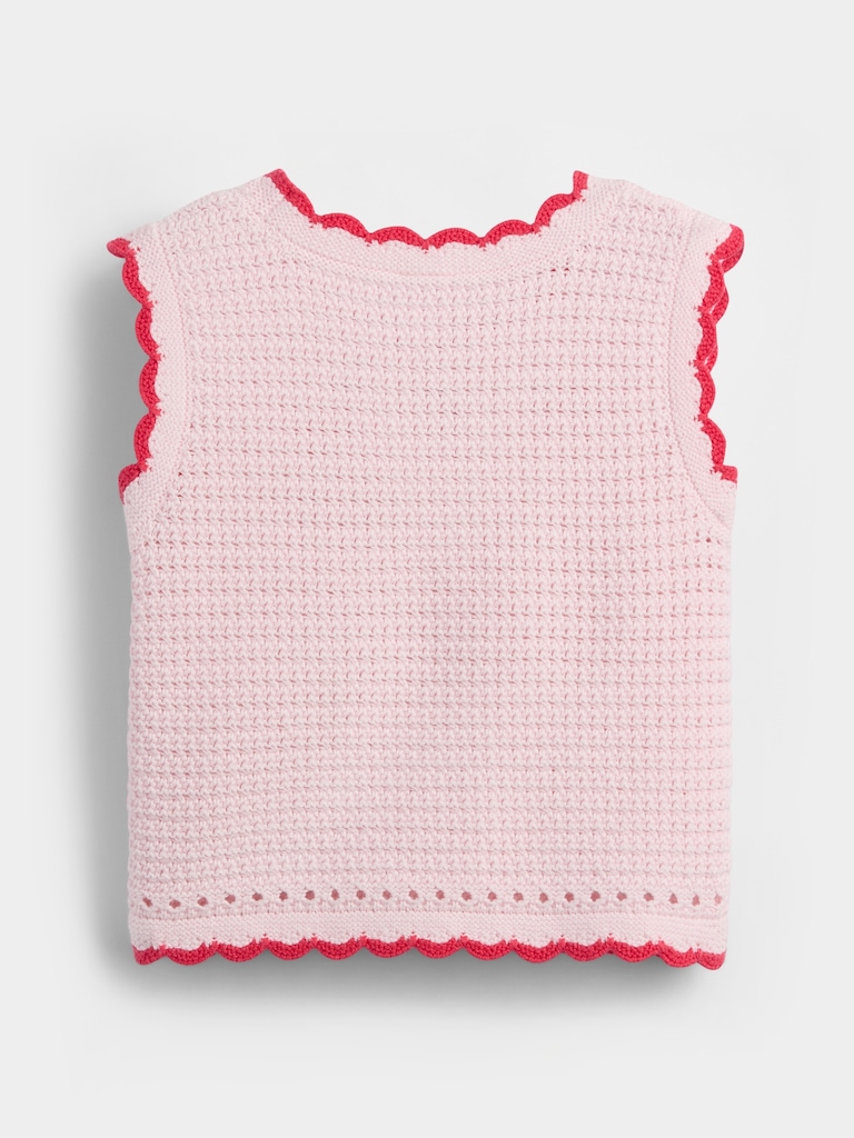 Baby & Toddler Crochet Strawberry Sweater Tank