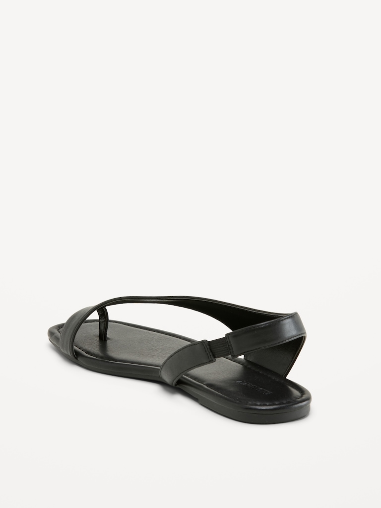 Asymmetrical Toe-Strap Sandals for Women
