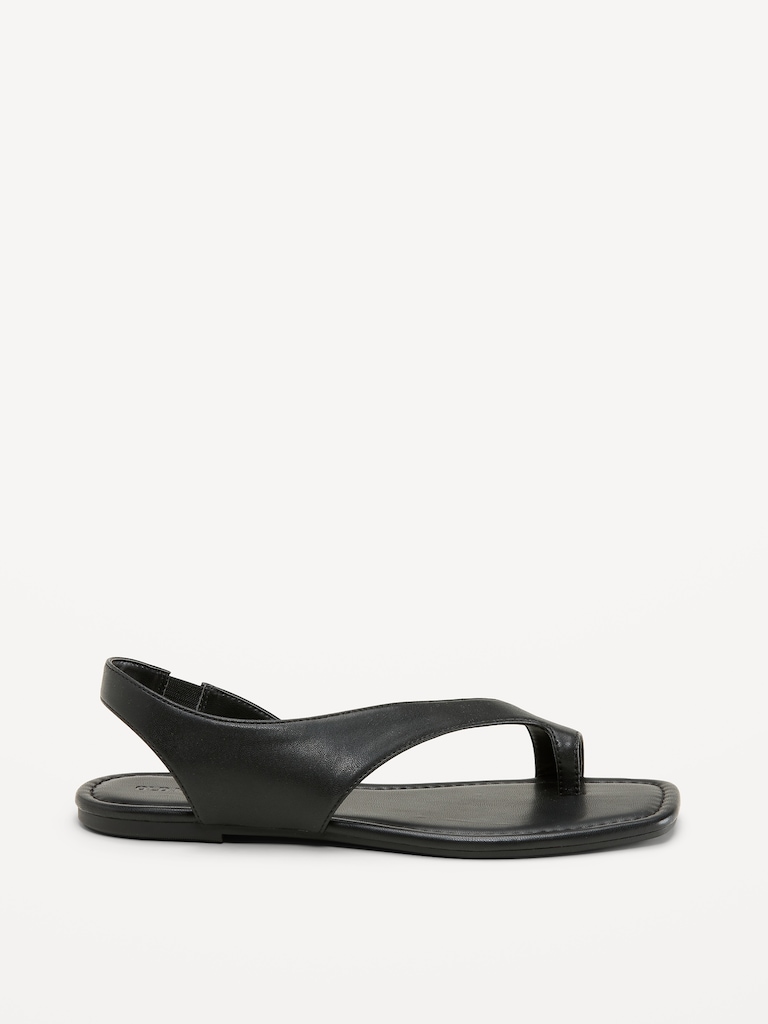 Asymmetrical Toe-Strap Sandals for Women