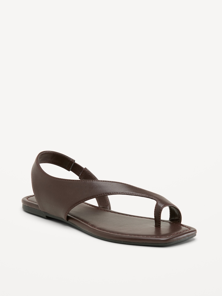 Asymmetrical Toe-Strap Sandals for Women