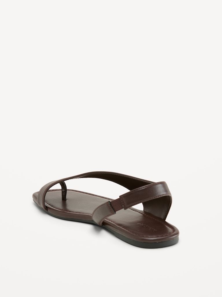 Asymmetrical Toe-Strap Sandals for Women