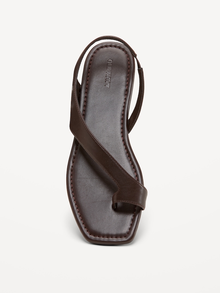Asymmetrical Toe-Strap Sandals for Women