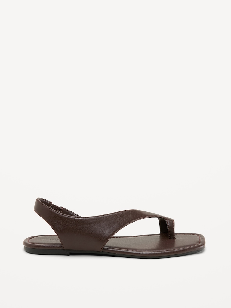 Asymmetrical Toe-Strap Sandals for Women