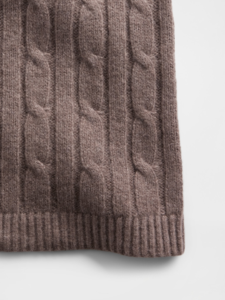 CashSoft Cable-Knit Sweater Pants