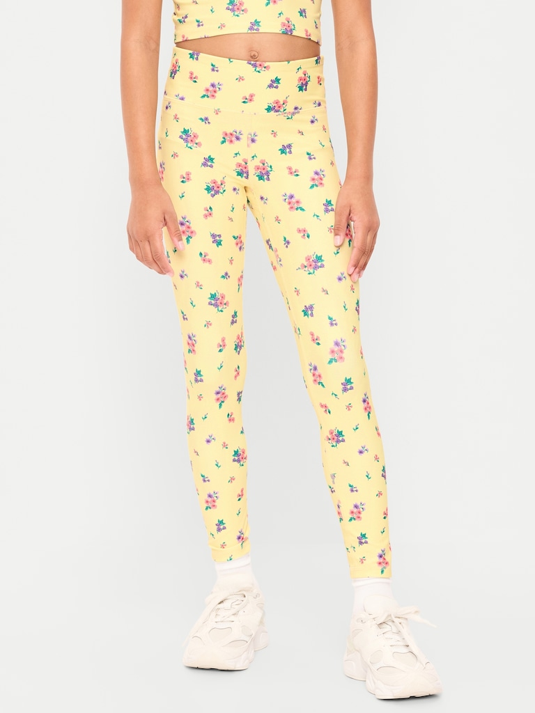 High-Waisted PowerSoft 7/8-Length Leggings for Girls