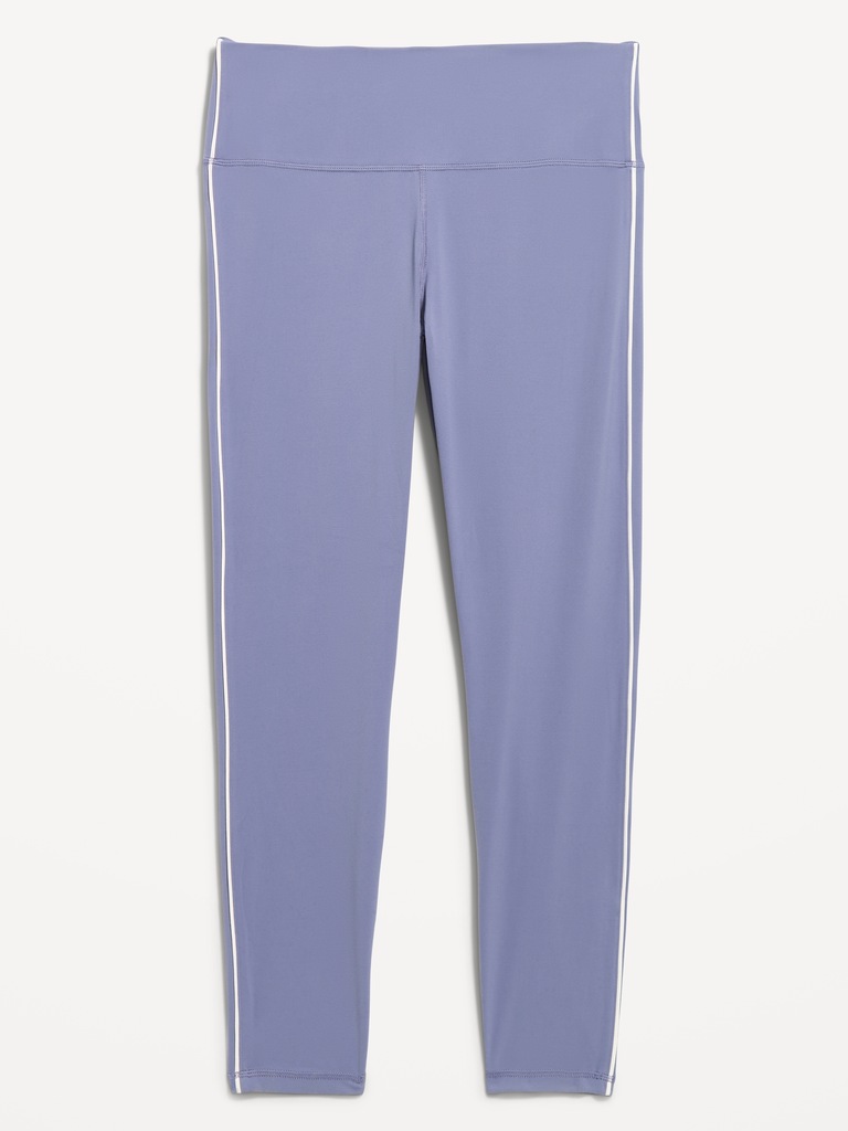 High-Waisted StudioSmooth 7/8 Side-Striped Leggings