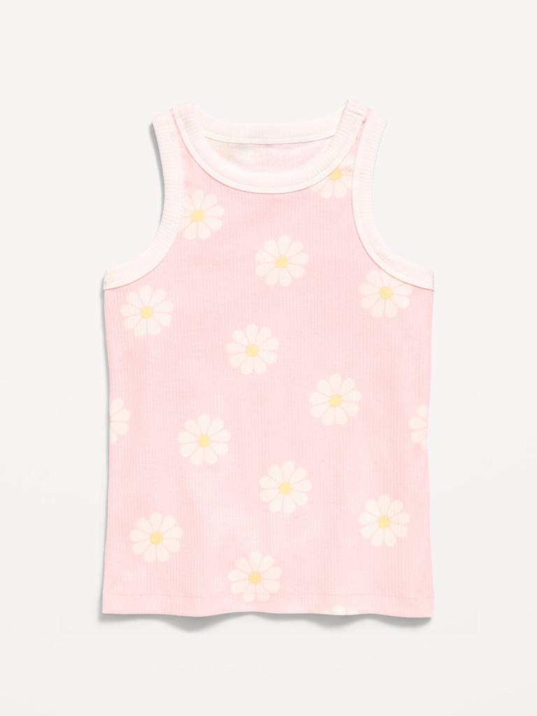 Fitted Ribbed Tank Top for Girls