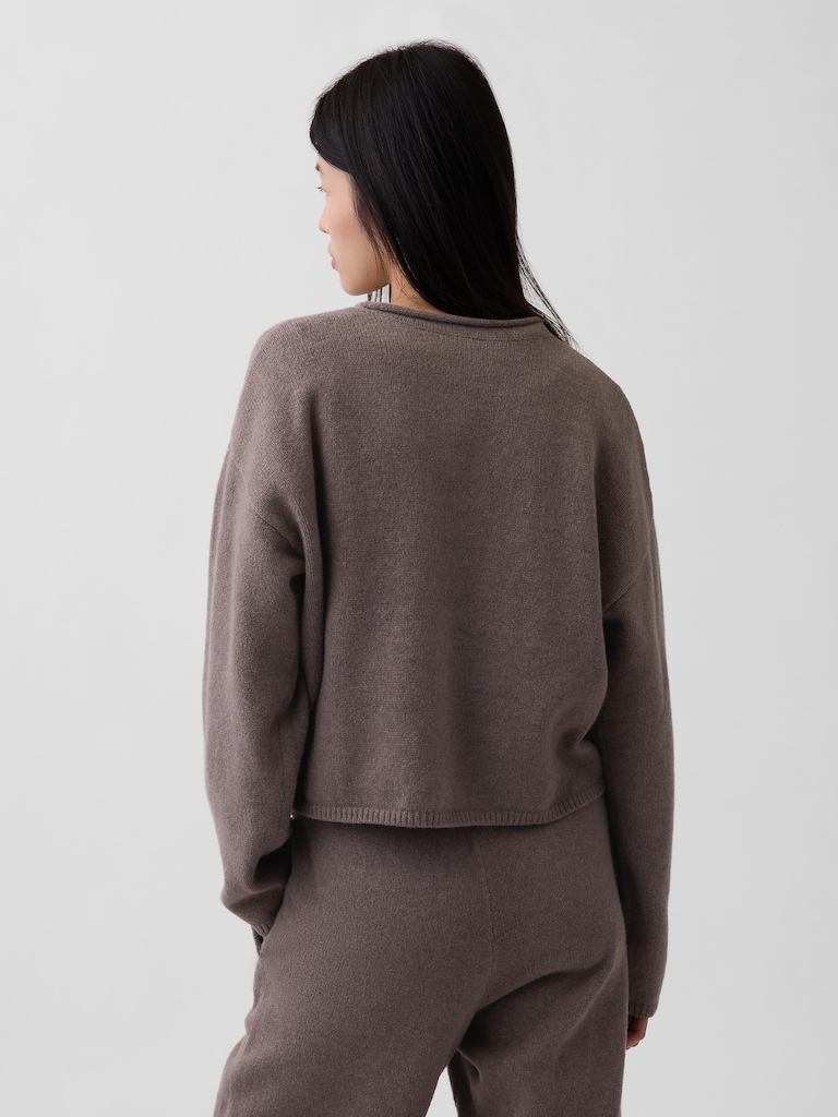 CashSoft Oversized Rollneck Sweater