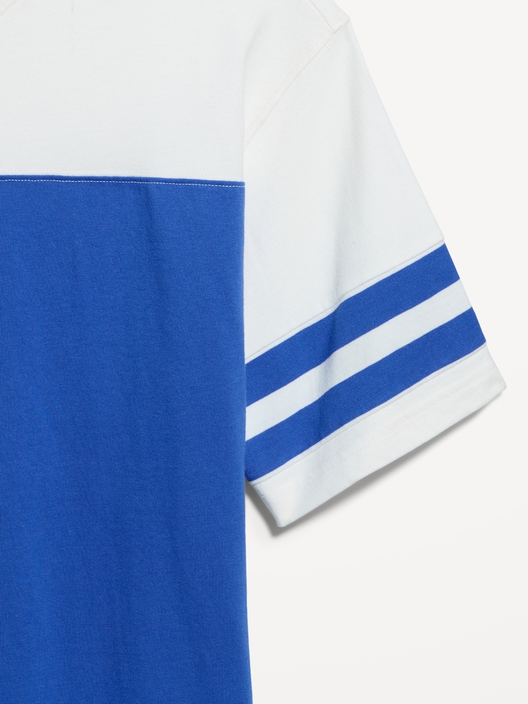 Heavyweight Short-Sleeve Football-Style T-Shirt