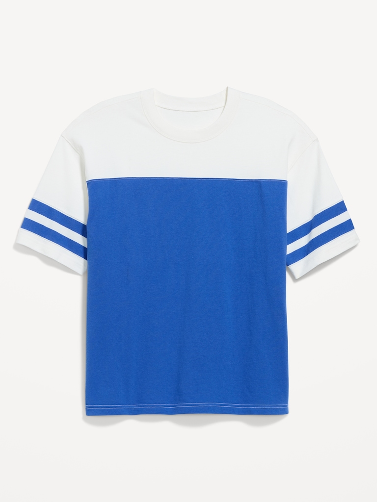 Heavyweight Short-Sleeve Football-Style T-Shirt