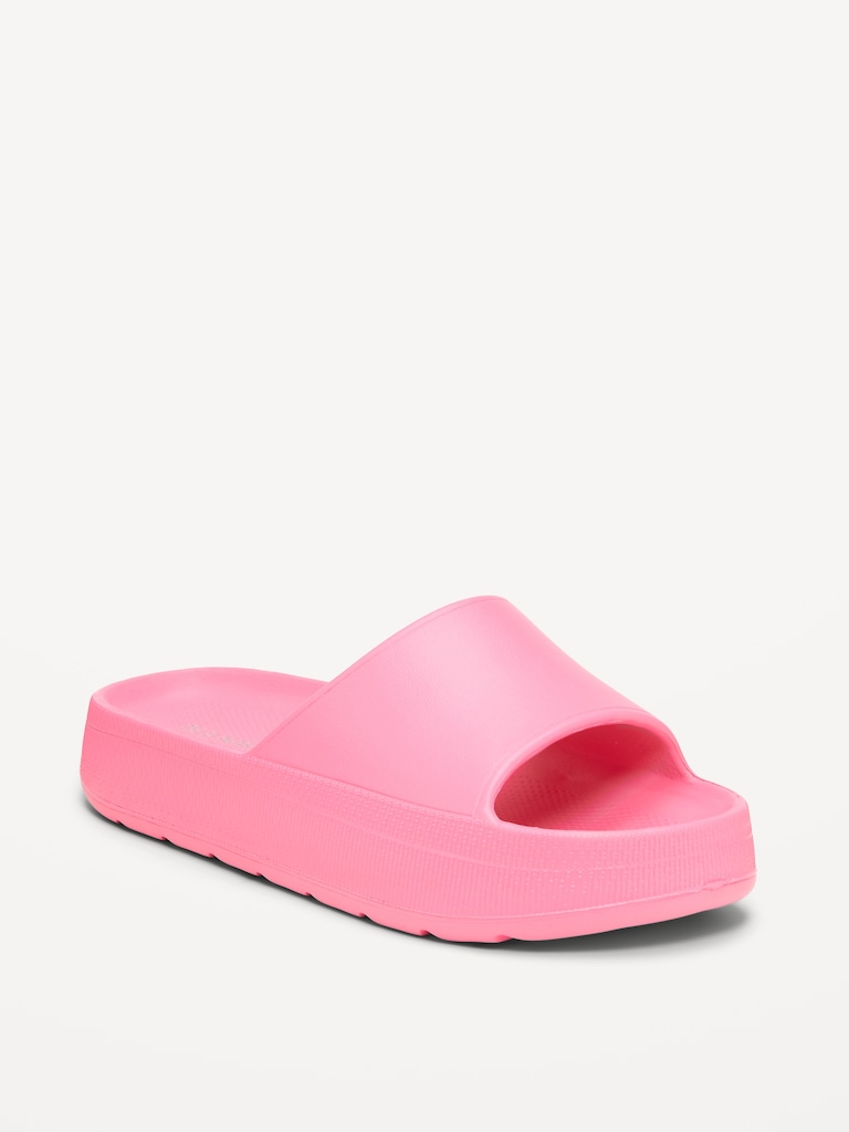Platform Slide Sandals for Girls (Partially Plant-Based)