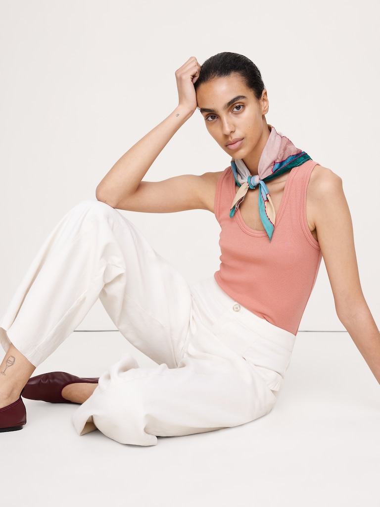 Embroidered Cotton Scarf by Vismaya