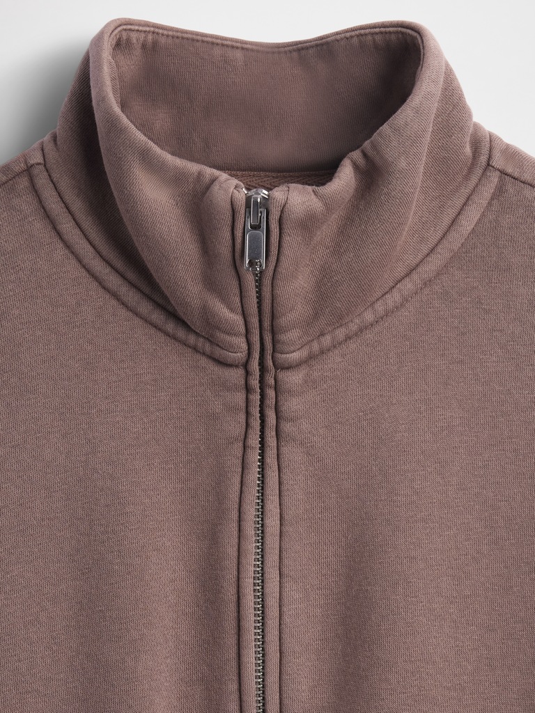 VintageSoft Oversized Half-Zip Wedge Pullover