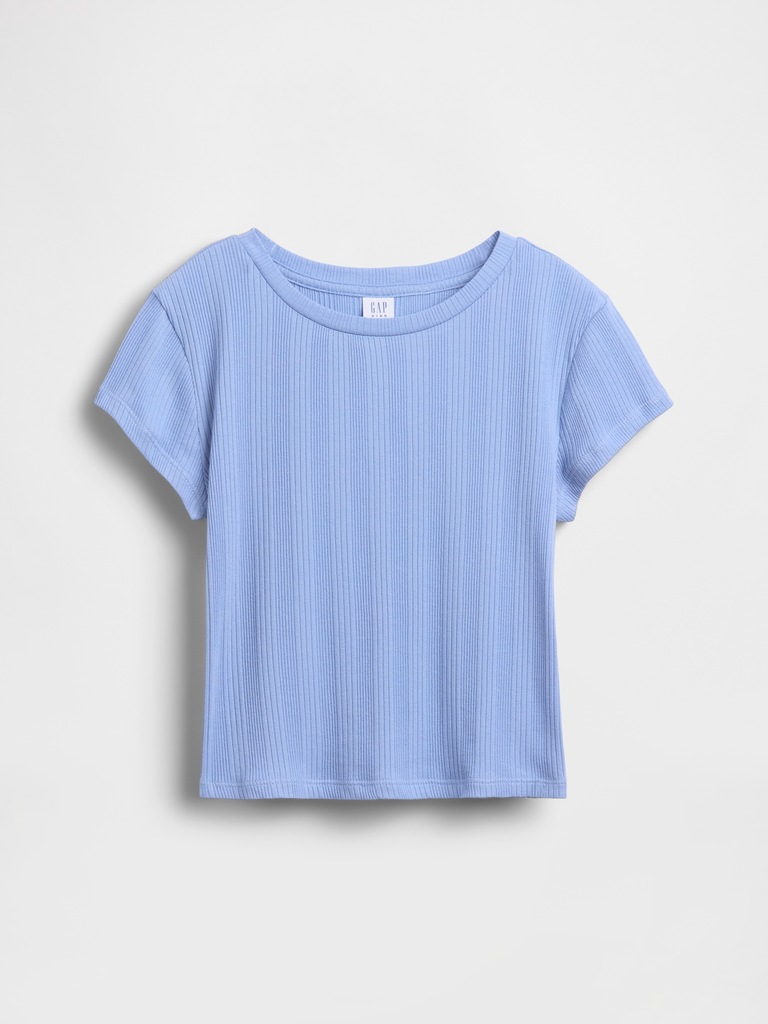 Kids Variegated Rib Fitted T-Shirt
