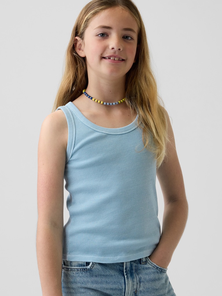 Kid Rib Scoop Tank Top