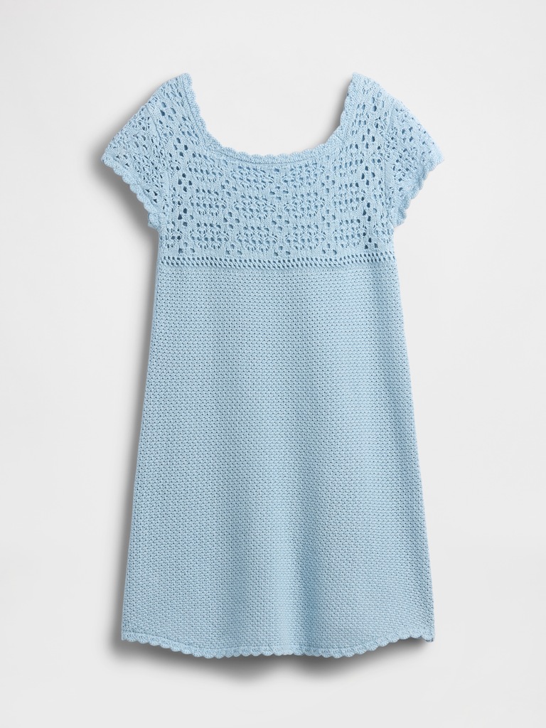 Kids Crochet Sweater Dress