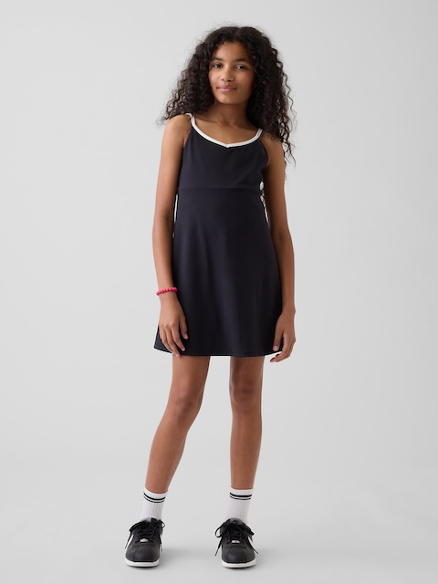 white christmas dresses Mini Black Swirl Dress For Girls main image 1