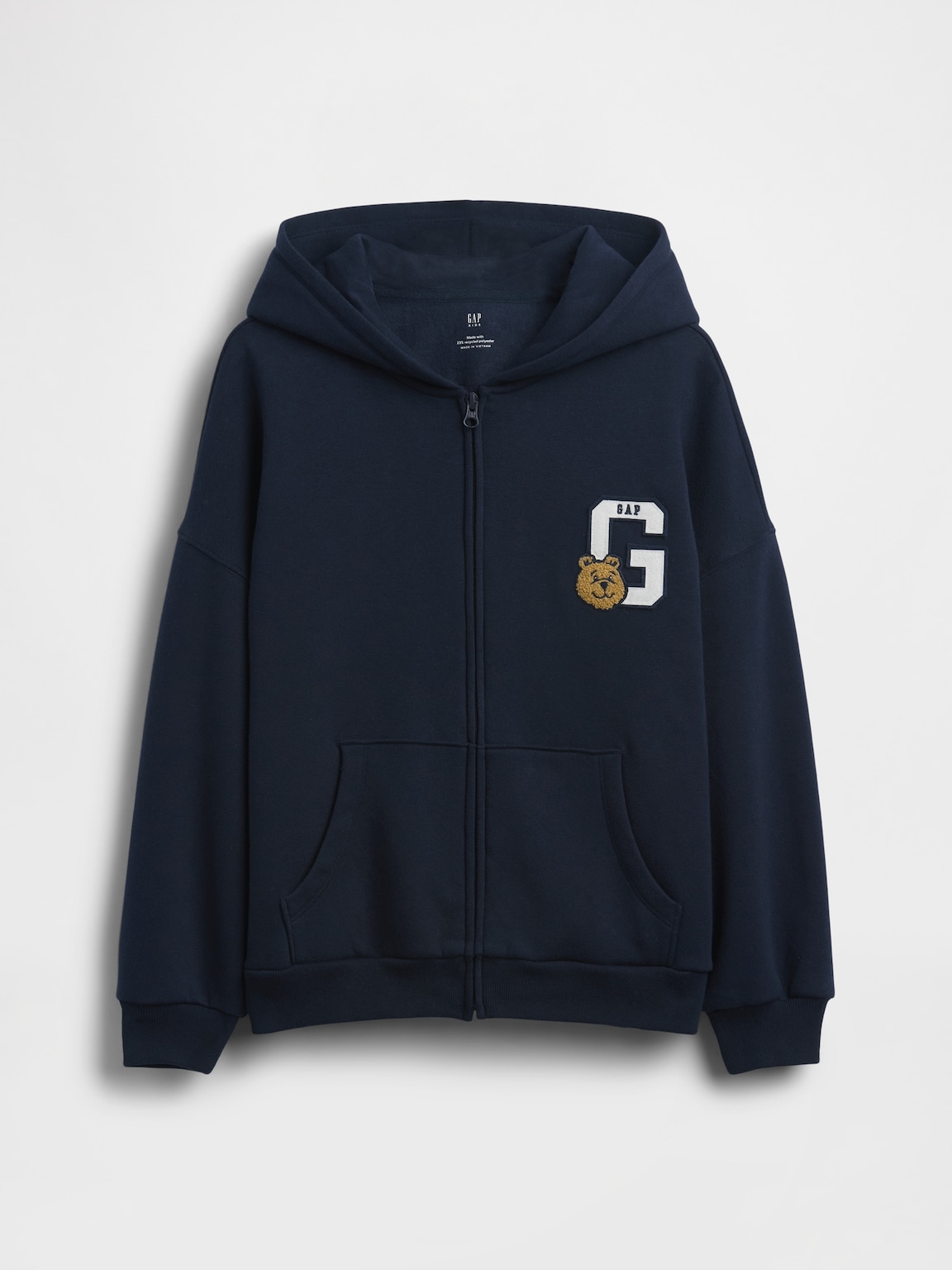 Kids VintageSoft Oversized Zip Hoodie
