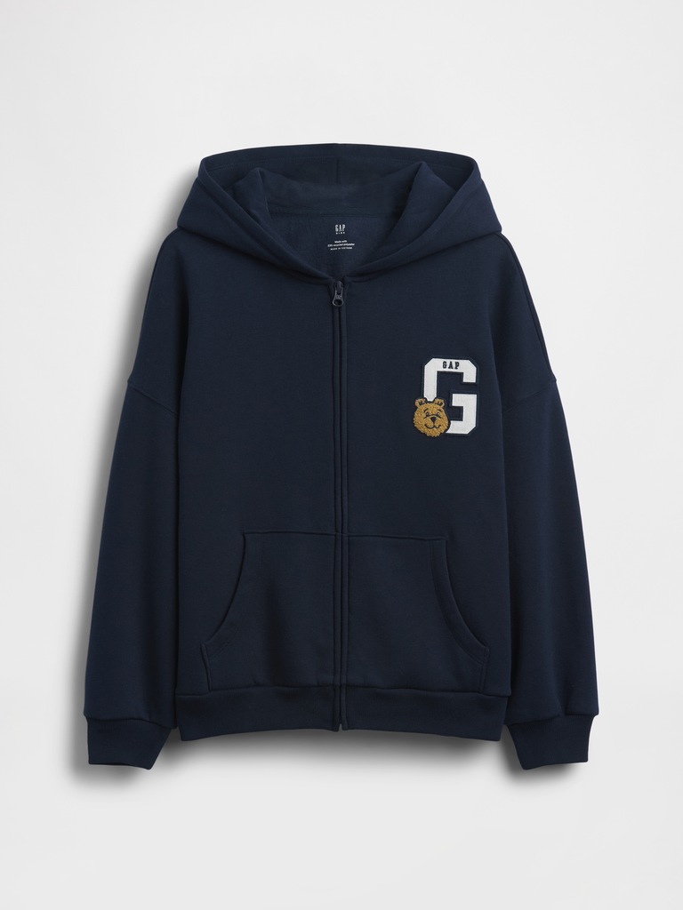 Kids VintageSoft Oversized Zip Hoodie