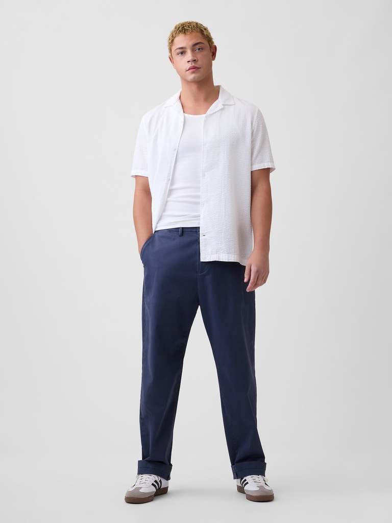 Seersucker Vacay Shirt in Standard Fit