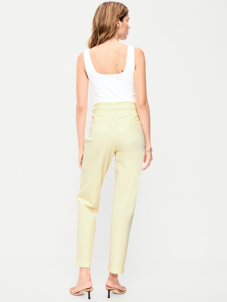 High-Waisted Pixie Straight Pants