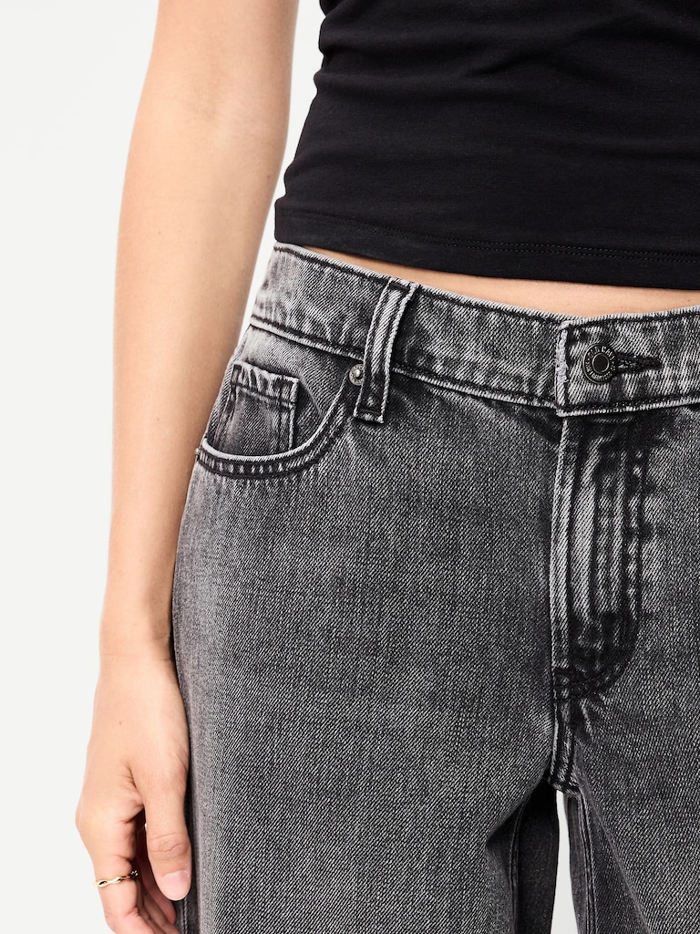 Low-Rise Baggy Wide-Leg Jeans