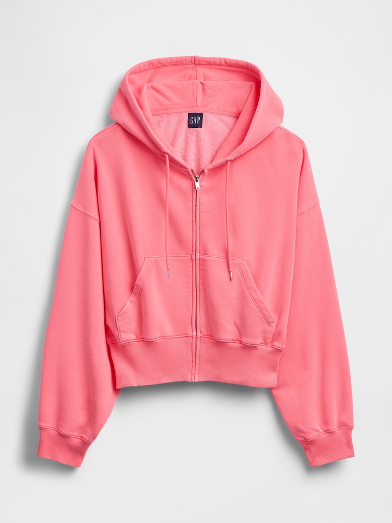 VintageSoft Wedge Zip Hoodie