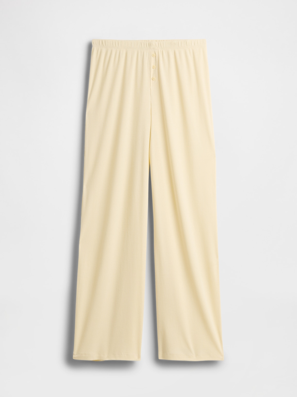 Mini Rib Wide-Leg PJ Pants