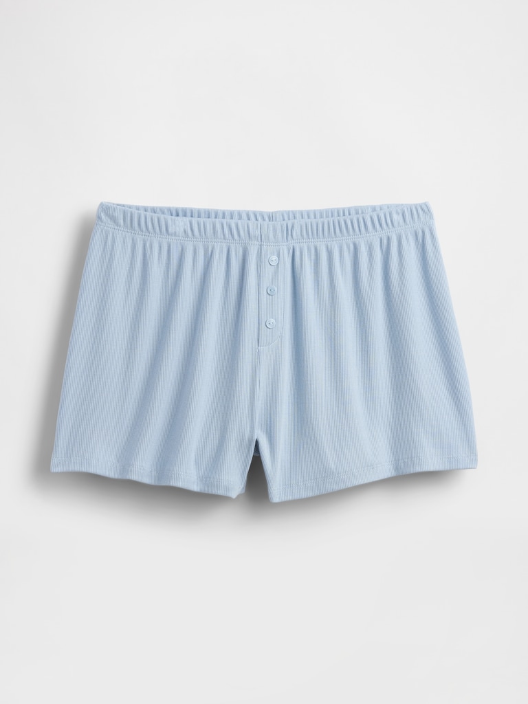 Mini Rib Relaxed PJ Shorts