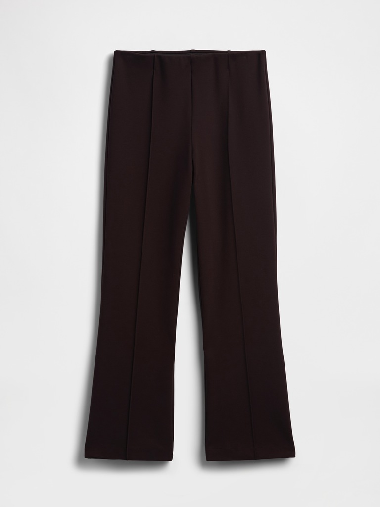High Rise Double Knit Crop Kick Pants