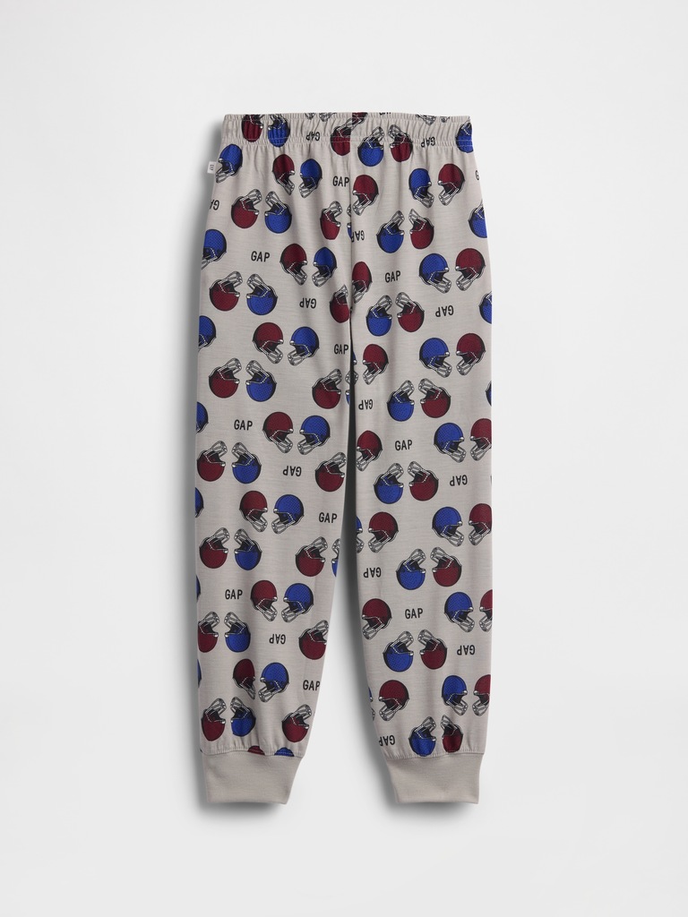 Kids Recycled Football Logo PJ Joggers