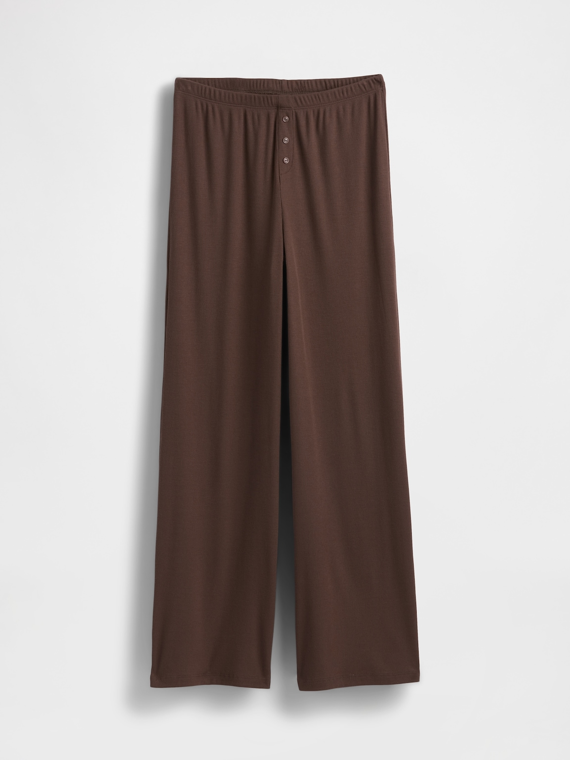Mini Rib Wide-Leg PJ Pants