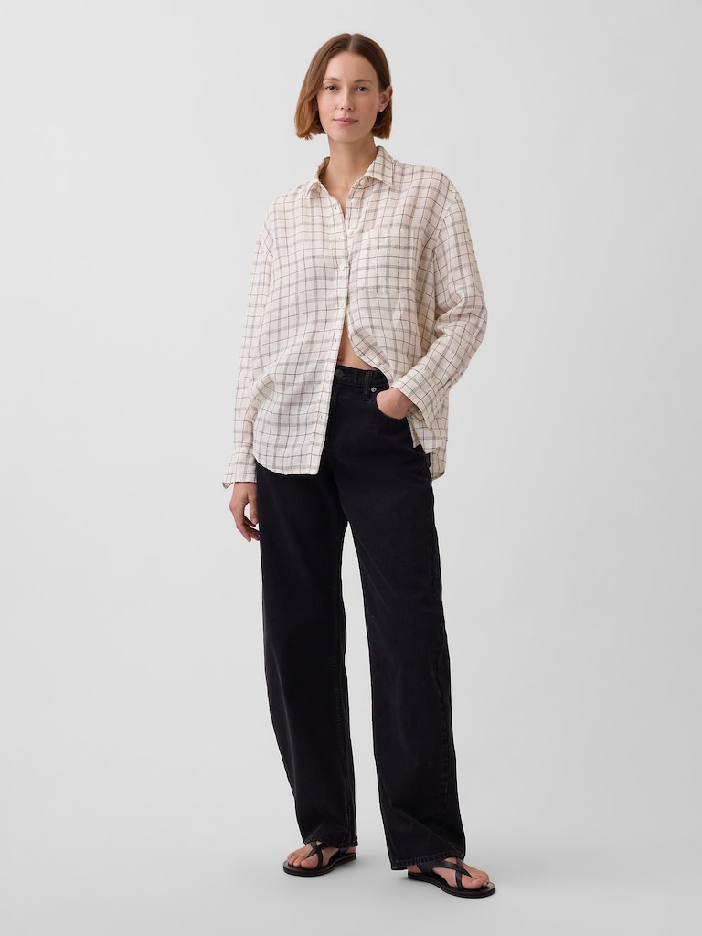 100% Linen Oversized Shirt