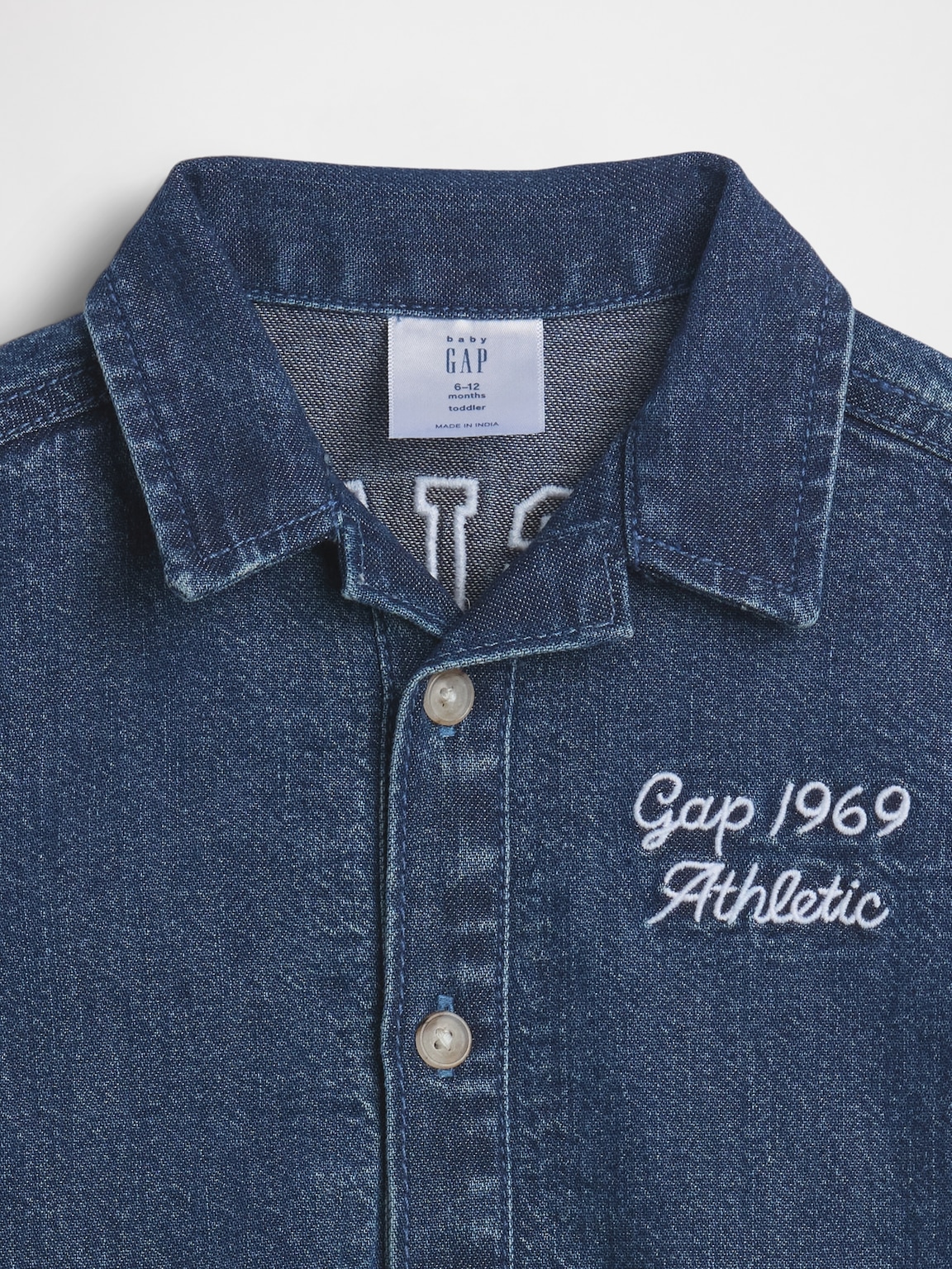 Baby Denim Gap Logo Shorty One-Piece