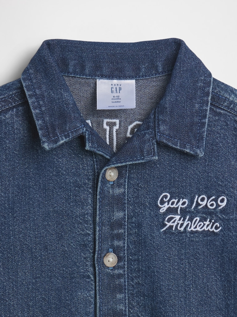 Baby Denim Gap Logo Shorty One-Piece