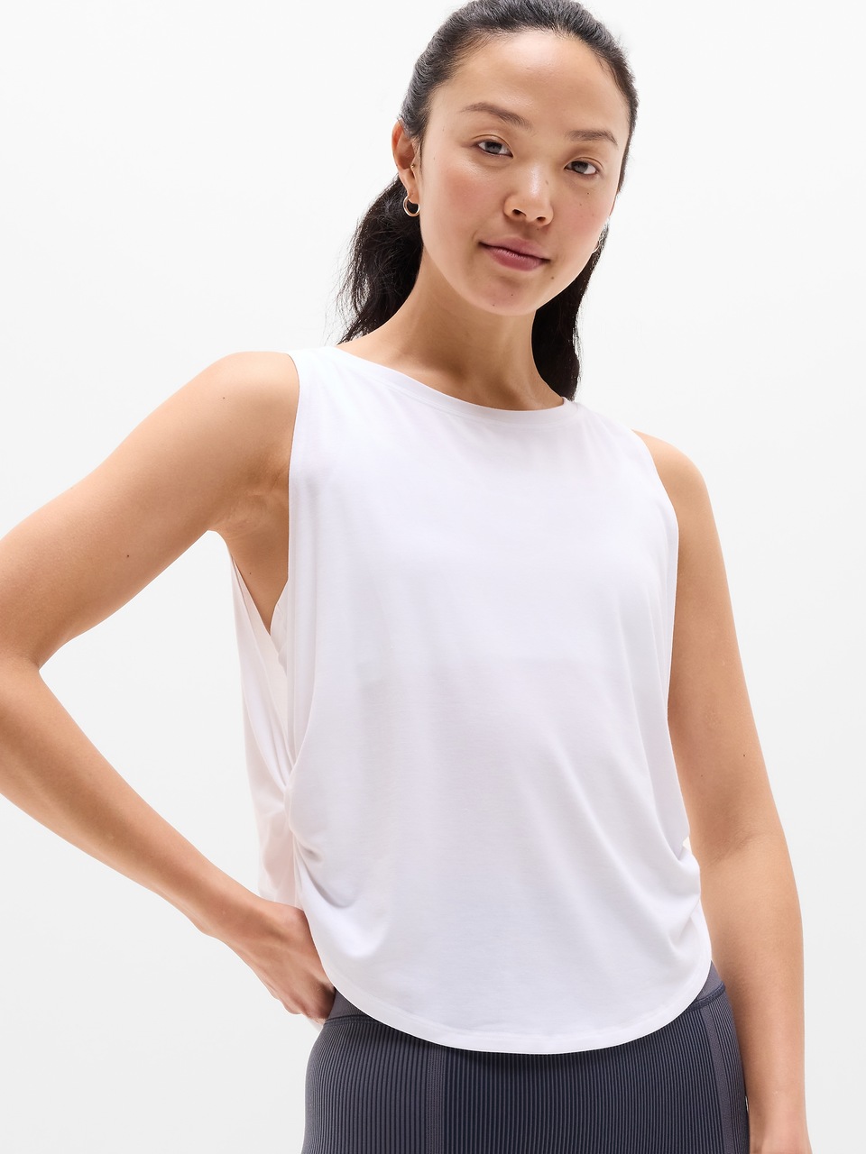 V-Neck Hardware One-Piece Swimsuit