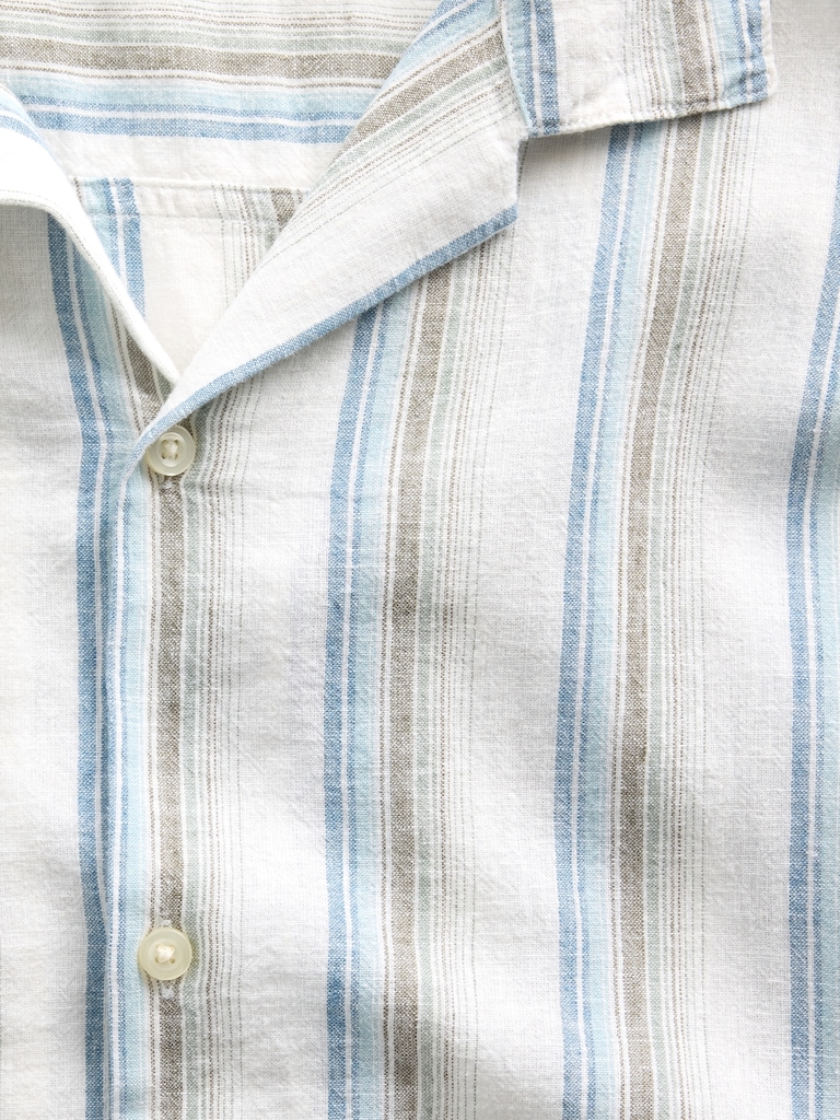 Linen-Blend Vacay Shirt in Standard Fit