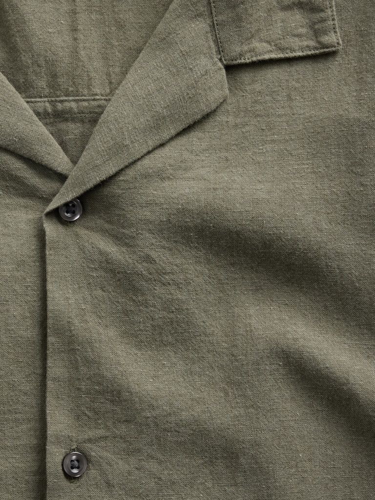 Linen-Blend Vacay Shirt in Standard Fit