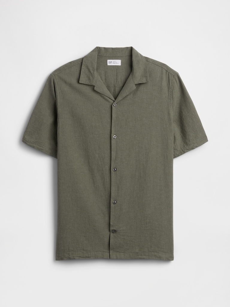Linen-Blend Vacay Shirt in Standard Fit